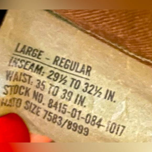 ❤️Camo Men’s Like New❤️Camouflage Official Combat Pants🌺Men’s Size Large❤️ - Picture 6 of 7